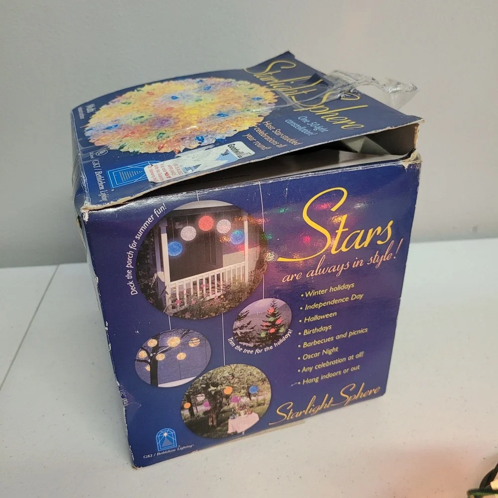 GKI‎ Bethlehem Lighting Starlight Sphere Multi Color 50 Light Indoor Outdoor